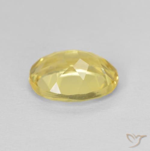 Beryl Gemstone in 9 x 7 mm (calibrated) Size for Sale, Beryl Stone in Light Yellow Color
