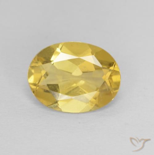 1.53ct Natural Honey Yellow Beryl, Oval, VVS
