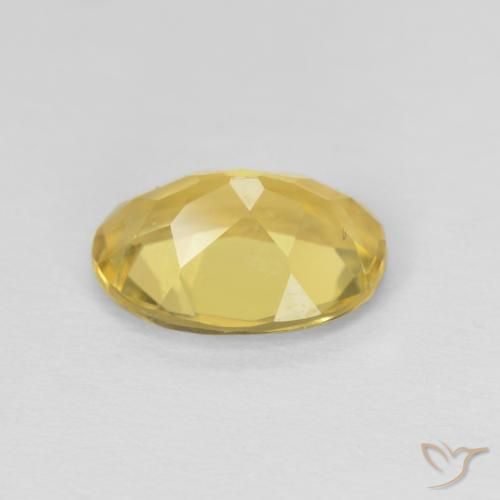 Beryl Gemstone in 9 x 7 mm (calibrated) Size for Sale, Beryl Stone in Honey Yellow Color