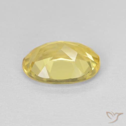 Beryl Gemstone in 9.4 x 7 mm Size for Sale, Beryl Stone in Light Honey Yellow Color