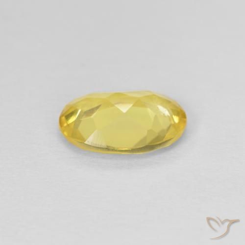 Beryl Gemstone in 8 x 6 mm (calibrated) Size for Sale, Beryl Stone in Light Honey Yellow Color