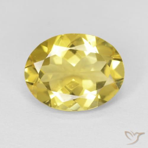 2.04ct Natural Earthy Yellow Beryl, Oval, VS