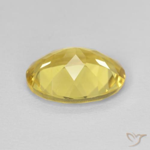 Beryl Gemstone in 10 x 8 mm (calibrated) Size for Sale, Beryl Stone in Earthy Yellow Color