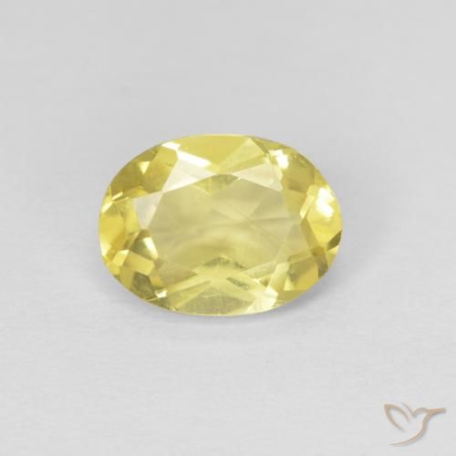 1.15ct Natural Light Honey Yellow Beryl, Oval, VS