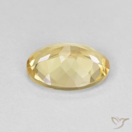 Beryl Gemstone in 10 x 8 mm (calibrated) Size for Sale, Beryl Stone in Light Yellow Color