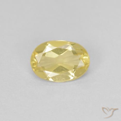0.64ct Natural Light Golden-Yellow Beryl, Oval, VVS-VS