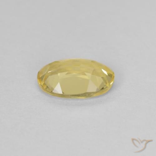 Beryl Gemstone in 7 x 5 mm (calibrated) Size for Sale, Beryl Stone in Light Golden-Yellow Color
