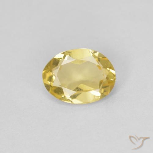 0.65ct Natural Light Golden-Yellow Beryl, Oval, VVS-VS