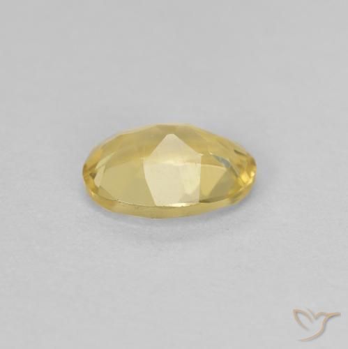 Beryl Gemstone in 7.1 x 5.2 mm Size for Sale, Beryl Stone in Light Golden-Yellow Color