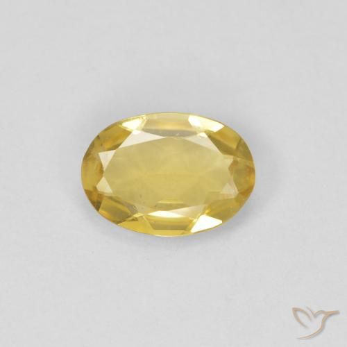 0.52ct Natural Light Golden-Yellow Beryl, Oval, VVS-VS