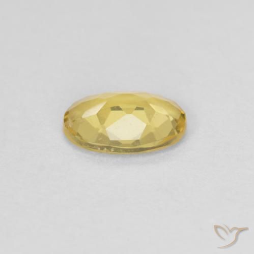 Beryl Gemstone in 7 x 5 mm (calibrated) Size for Sale, Beryl Stone in Light Golden-Yellow Color