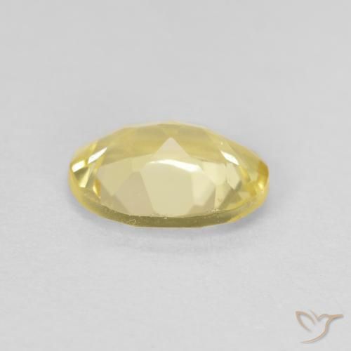 Beryl Gemstone in 8 x 6 mm (calibrated) Size for Sale, Beryl Stone in Light Gold Color