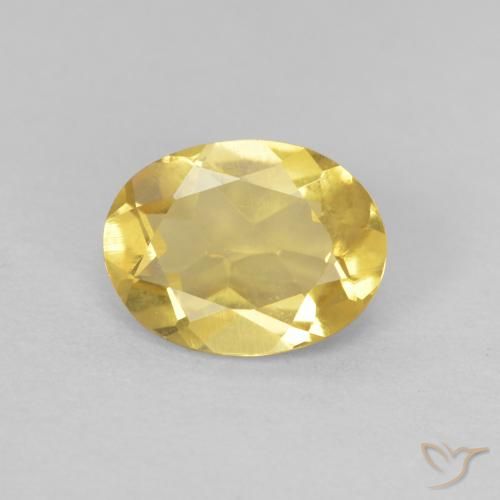 1.07ct Natural Light Golden-Yellow Beryl, Oval, VVS-VS
