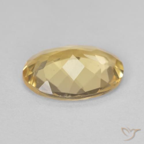 Beryl Gemstone in 10 x 7.6 mm Size for Sale, Beryl Stone in Golden Orange Color
