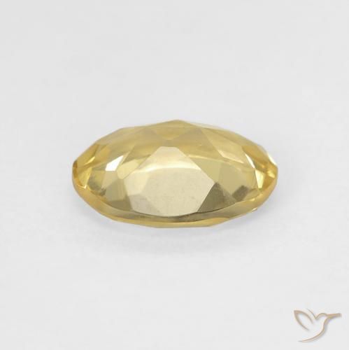 Beryl Gemstone in 8 x 6 mm (calibrated) Size for Sale, Beryl Stone in Warm Yellow Color
