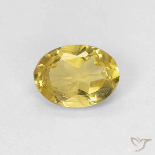 0.73ct Natural Earthy Yellow Beryl, Oval, VS