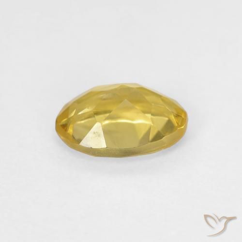 Beryl Gemstone in 7 x 5 mm (calibrated) Size for Sale, Beryl Stone in Earthy Yellow Color