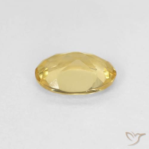 Beryl Gemstone in 7 x 5 mm (calibrated) Size for Sale, Beryl Stone in Light Dijon Yellow Color