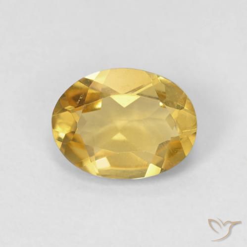1.18ct Natural Royal Yellow Beryl, Oval, VVS-VS