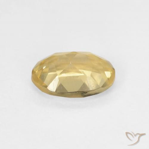 Beryl Gemstone in 7.2 x 5.2 mm Size for Sale, Beryl Stone in Earthy Yellow Color