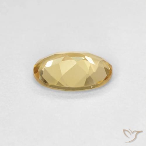 Beryl Gemstone in 7 x 5 mm (calibrated) Size for Sale, Beryl Stone in Warm Yellow Color