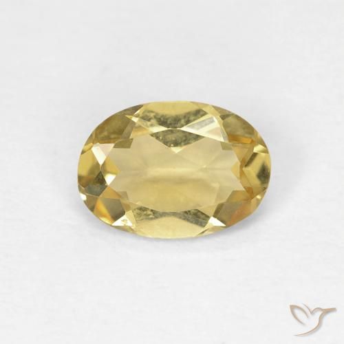 0.55ct Natural Dijon Yellow Beryl, Oval, VVS-VS