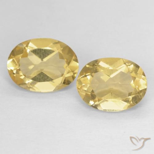 2.45 ctw Yellow Beryl Stones, Natural Beryl in Oval Facet Shape for Sale