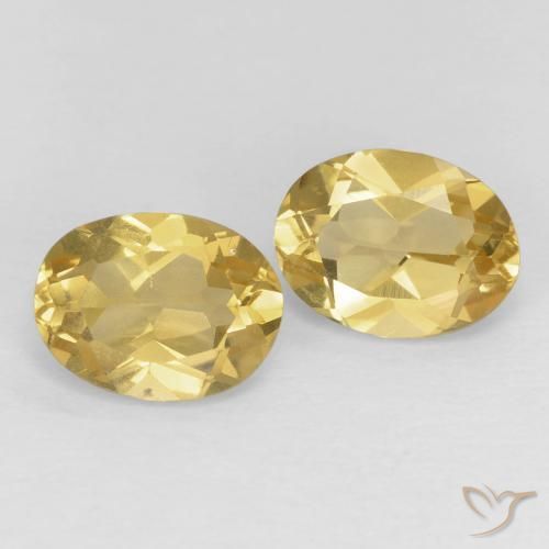 2.29 ct Yellow Beryl, 8 x 6 mm Oval Cut From Madagascar, Photo A
