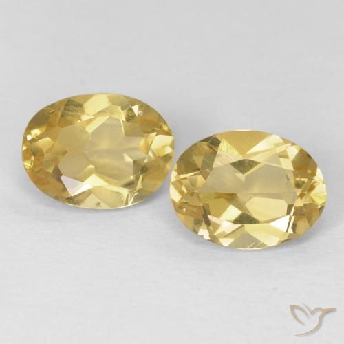 2.29 ctw Yellow Beryl Stones, Natural Beryl in Oval Facet Shape for Sale