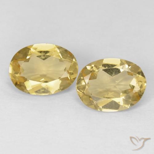 2.09 ct Yellow Beryl, 8 x 6.1 mm Oval Cut From Madagascar, Photo A
