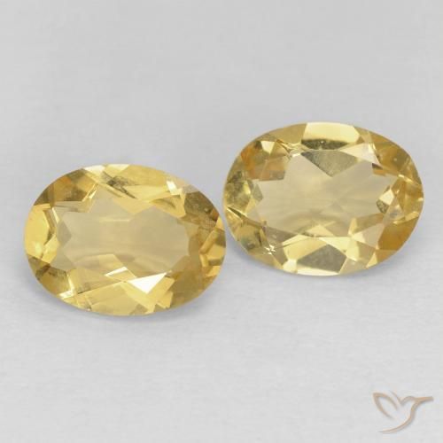 2.09 ctw Yellow Beryl Stones, Natural Beryl in Oval Facet Shape for Sale