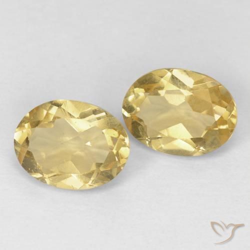 2.45 ctw Yellow Beryl Stones, Natural Beryl in Oval Facet Shape for Sale