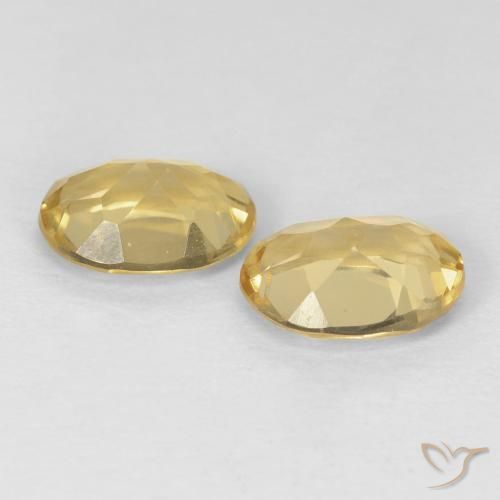 Beryl Gemstones in 8 x 6 mm (calibrated) Size for Sale, Beryl Stones in Golden Color