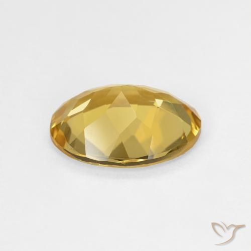 Beryl Gemstone in 10.4 x 8.2 mm Size for Sale, Beryl Stone in Yellow Brown Color