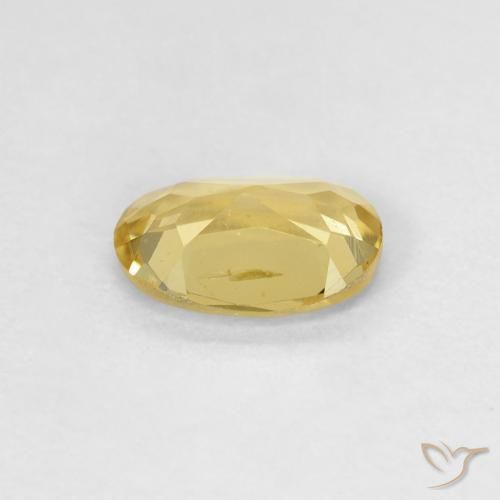 Beryl Gemstone in 7.5 x 5.3 mm Size for Sale, Beryl Stone in Royal Yellow Color