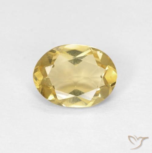 0.98ct Natural Light Golden-Yellow Beryl, Oval, VVS