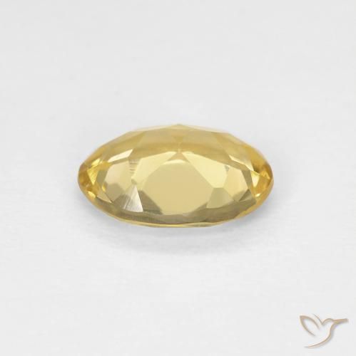Beryl Gemstone in 8 x 6 mm (calibrated) Size for Sale, Beryl Stone in Light Golden-Yellow Color