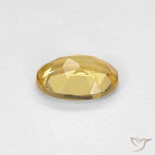 Beryl Gemstone in 7 x 5 mm (calibrated) Size for Sale, Beryl Stone in Medium Yellow Color