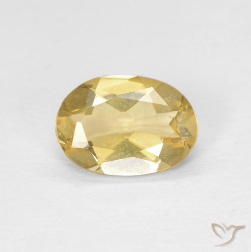 0.99ct Natural Gold Beryl, Oval, VVS