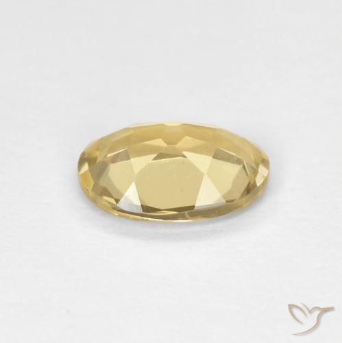 Beryl Gemstone in 8 x 6 mm (calibrated) Size for Sale, Beryl Stone in Gold Color