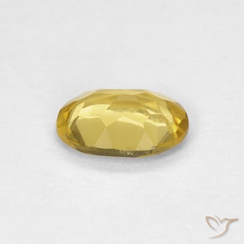 Beryl Gemstone in 6.8 x 4.8 mm Size for Sale, Beryl Stone in Yellowish Gold Color