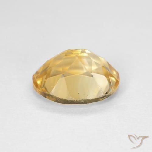 Beryl Gemstone in 11 x 9 mm (calibrated) Size for Sale, Beryl Stone in Medium Gold Color