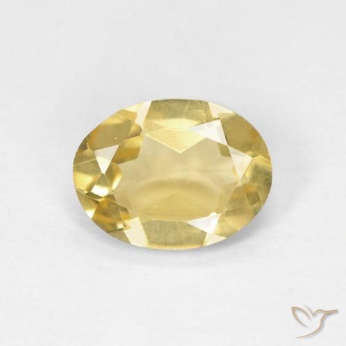 1.11ct Natural Medium Gold Beryl, Oval, VVS
