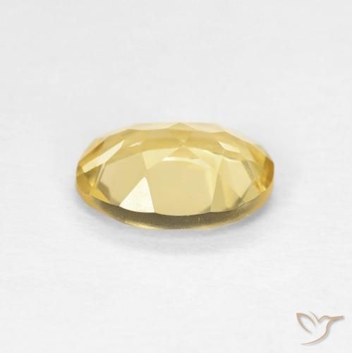 Beryl Gemstone in 8 x 6 mm (calibrated) Size for Sale, Beryl Stone in Medium Gold Color