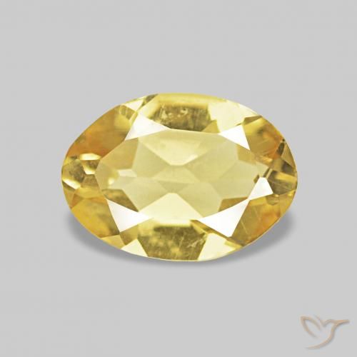 0.56ct Light Yellow Beryl, Oval, VVS