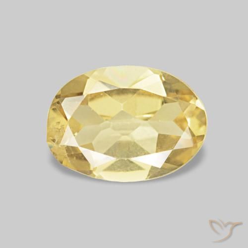 0.65ct Light Gold Beryl, Oval, VS