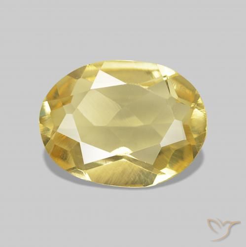 0.95ct Light Gold Beryl, Oval, VVS