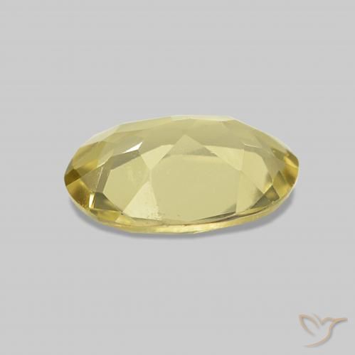 Beryl Gemstone in 6.6 x 4.8 mm Size for Sale, Beryl Stone in Light Golden-Yellow Color