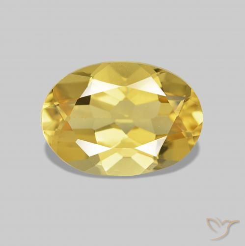 0.70ct Light Yellow Beryl, Oval, VVS-VS