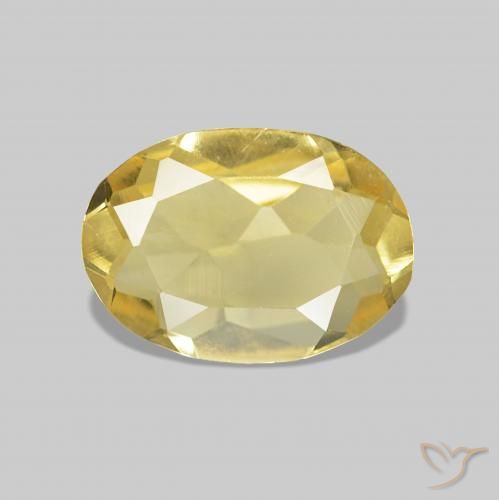 0.59ct Light Yellow Beryl, Oval, VVS-VS